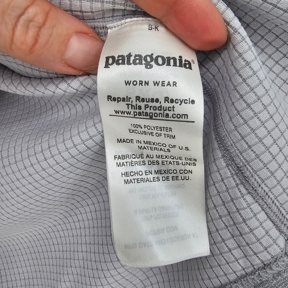 Patagonia Capilene 1/4 Zip Pullover Womens M Gray Baselayer Outdoor Hiking - Picture 5 of 10